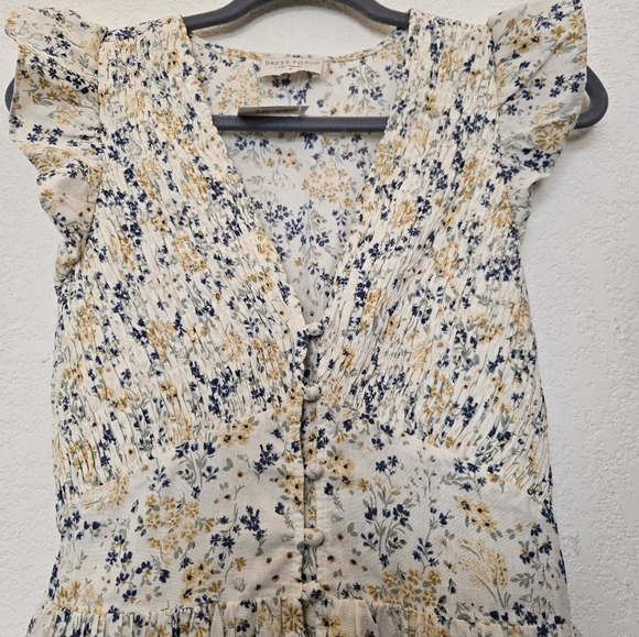 DRESS FORUM Floral Sleeveless Maxi Dress. Size S - Picture 4 of 10